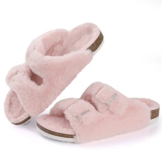 Chic Winter-Plüsch-Fellpantoffeln für Damen