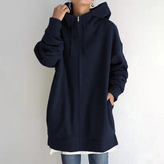 Lange Herbst Strickjacke