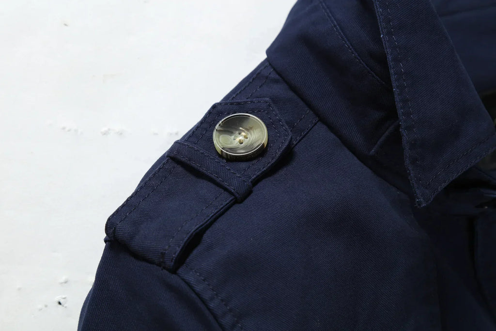 Stylischer langer Herbst-Trenchcoat für Herren