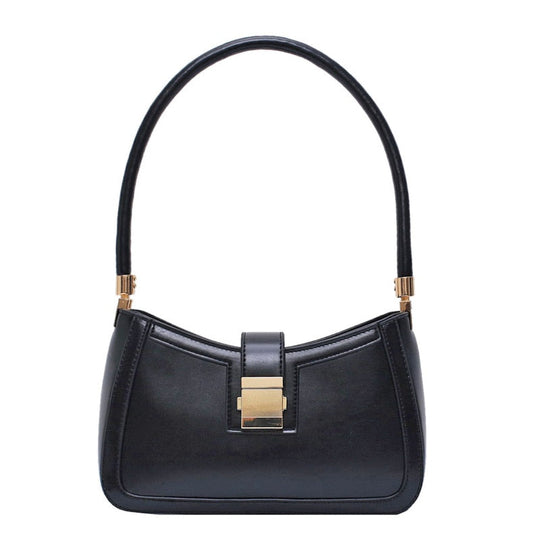 Shopnory | Stilvolle Linke Schultertasche Damen Designer Handtasche mit Reißverschluss