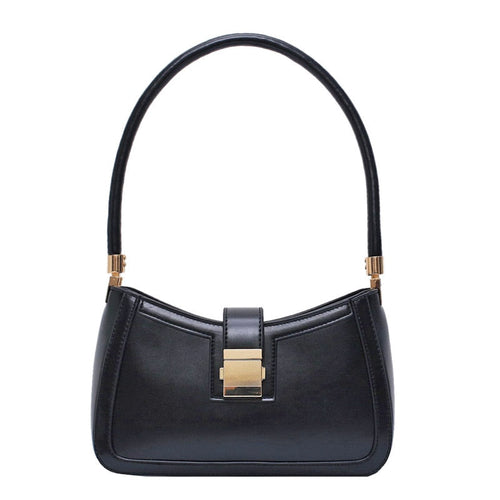 Shopnory | Stilvolle Linke Schultertasche Damen Designer Handtasche mit Reißverschluss