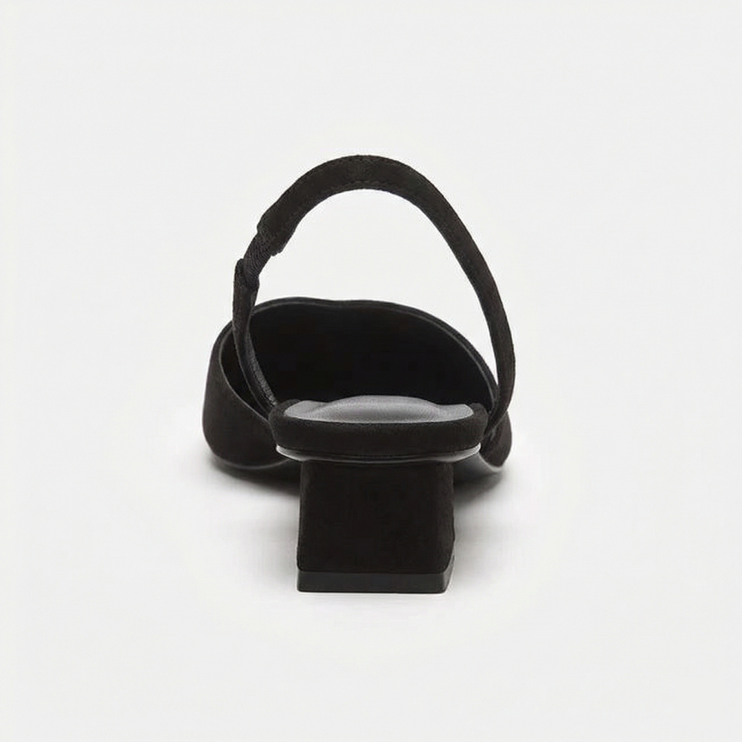 ShopNory Damen Slingback Pumps Spitz Geschlossen mit Absatz
