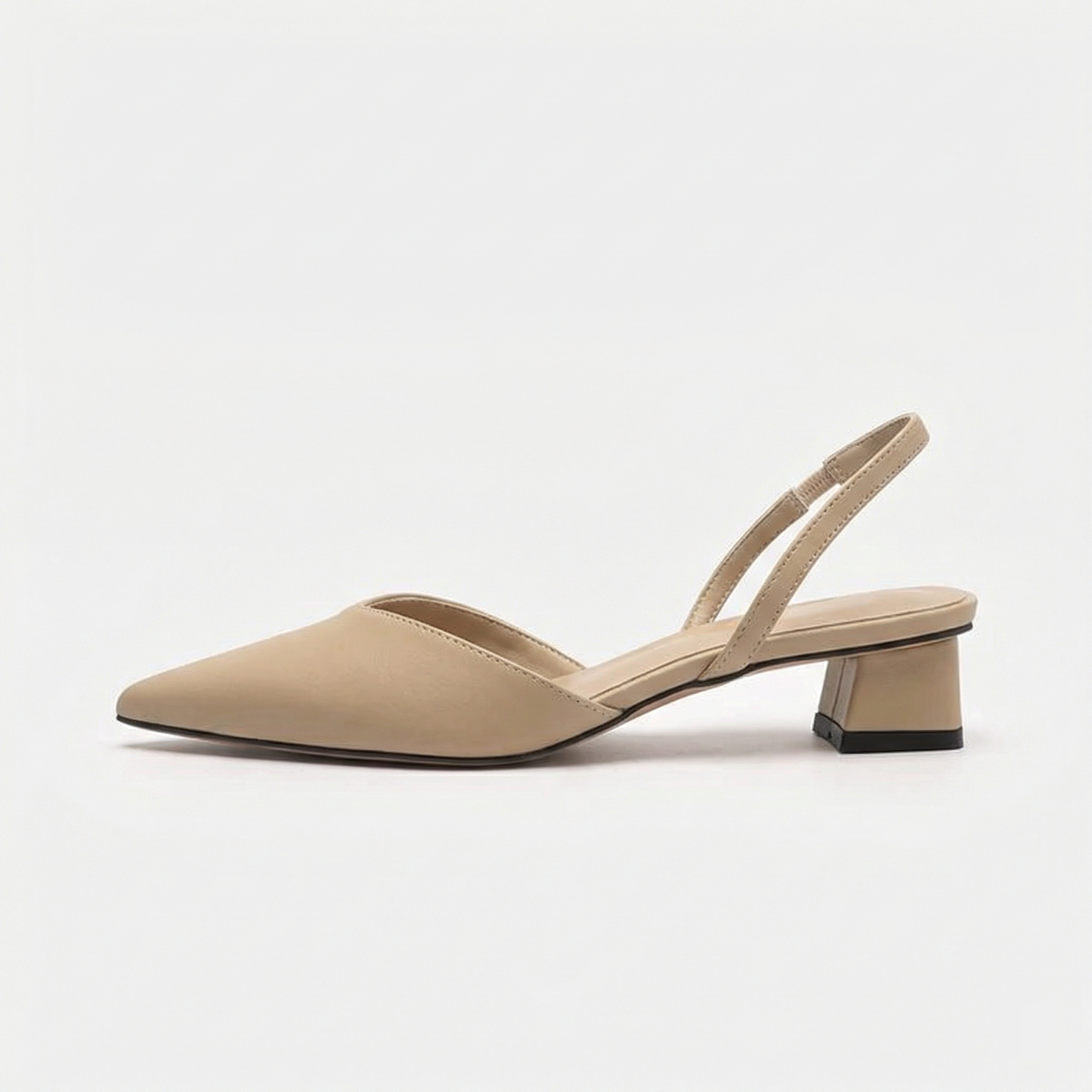 ShopNory Damen Slingback Pumps Spitz Geschlossen mit Absatz