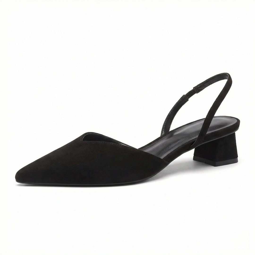 ShopNory Damen Slingback Pumps Spitz Geschlossen mit Absatz