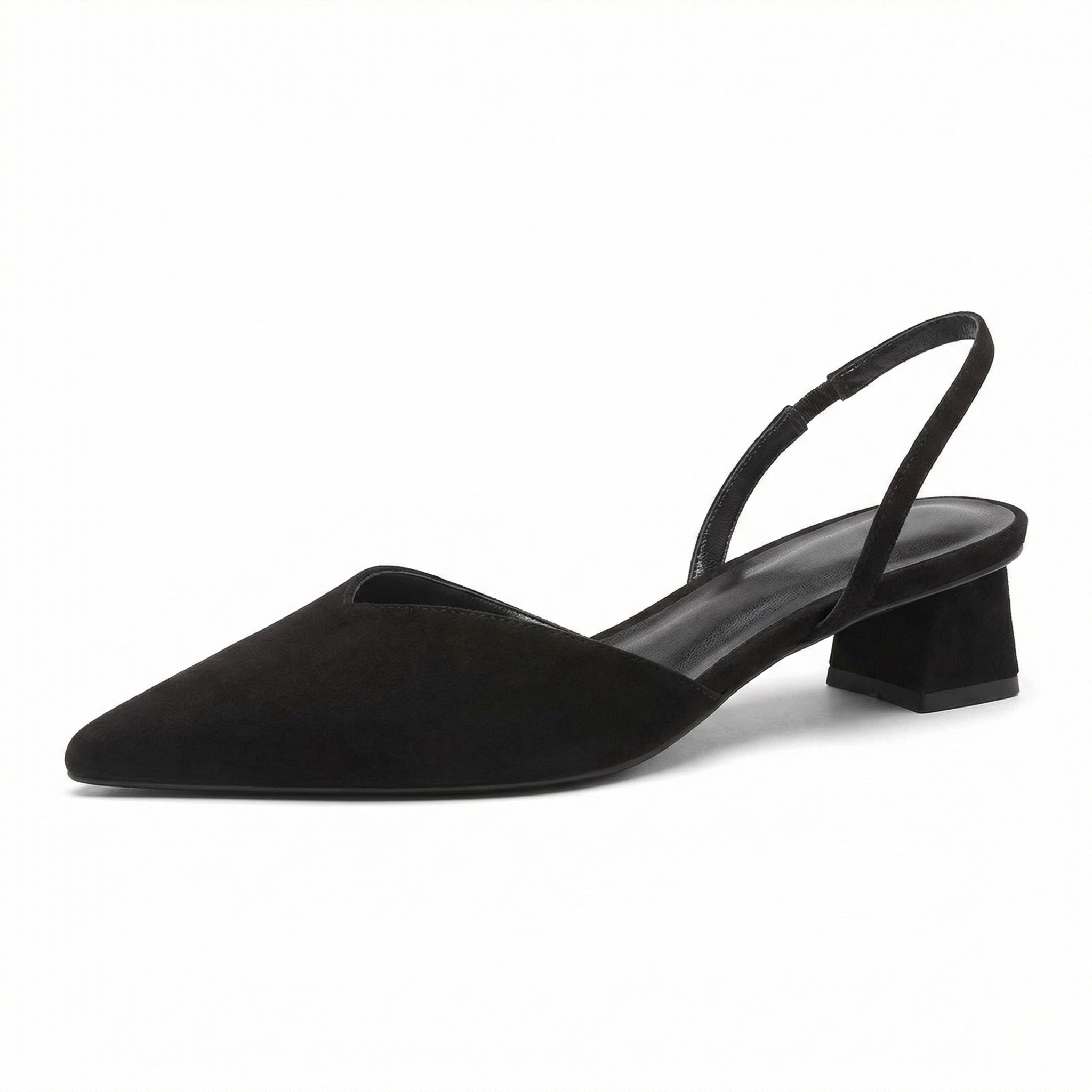 ShopNory Damen Slingback Pumps Spitz Geschlossen mit Absatz