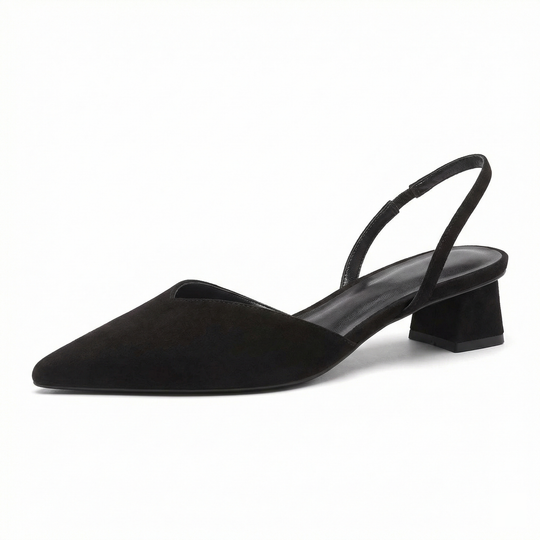 ShopNory Damen Slingback Pumps Spitz Geschlossen mit Absatz