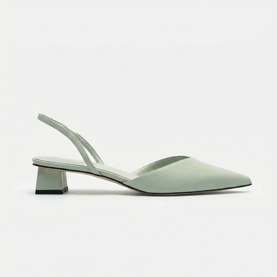 ShopNory Damen Slingback Pumps Spitz Geschlossen mit Absatz