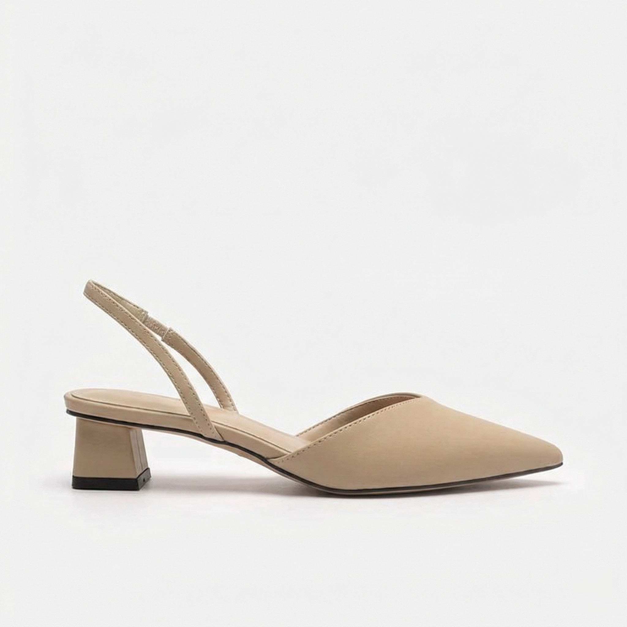 ShopNory Damen Slingback Pumps Spitz Geschlossen mit Absatz