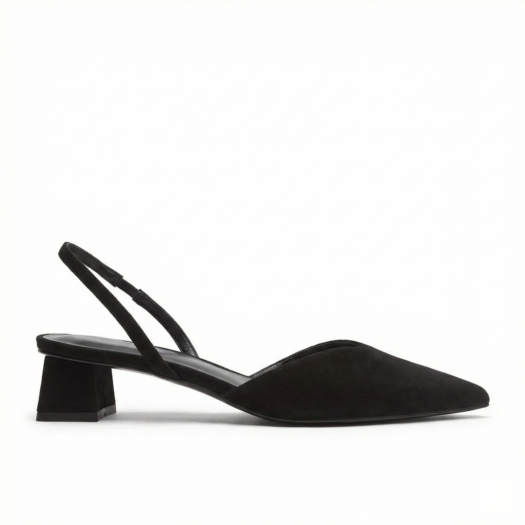 ShopNory Damen Slingback Pumps Spitz Geschlossen mit Absatz