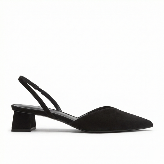 ShopNory Damen Slingback Pumps Spitz Geschlossen mit Absatz