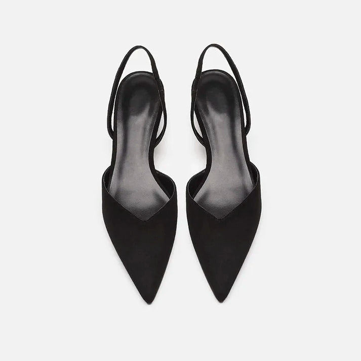 ShopNory Damen Slingback Pumps Spitz Geschlossen mit Absatz