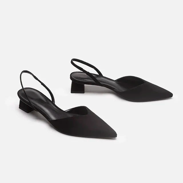 ShopNory Damen Slingback Pumps Spitz Geschlossen mit Absatz