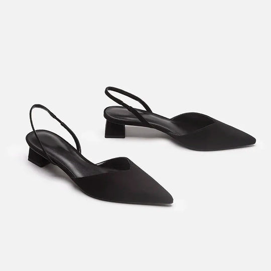 ShopNory Damen Slingback Pumps Spitz Geschlossen mit Absatz