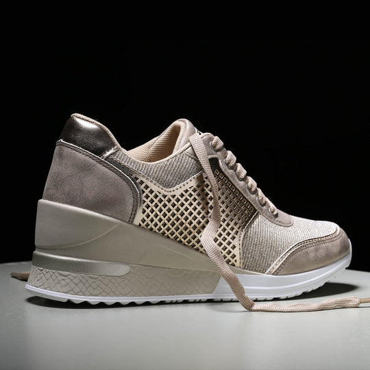 Damen Wedge-Heels mit Schnürverschluss