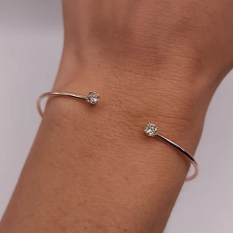 Ivictress 5mm Moissanit Sterlingsilber Armreif | Shop Nory