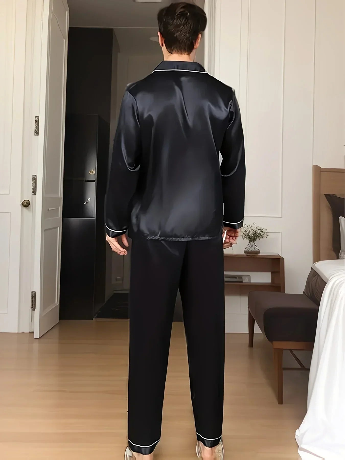 ShopNory - Herren-Pyjama-Set aus Satin