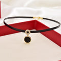 Elegante Süße Schlanke Leder Choker | Shop Nory