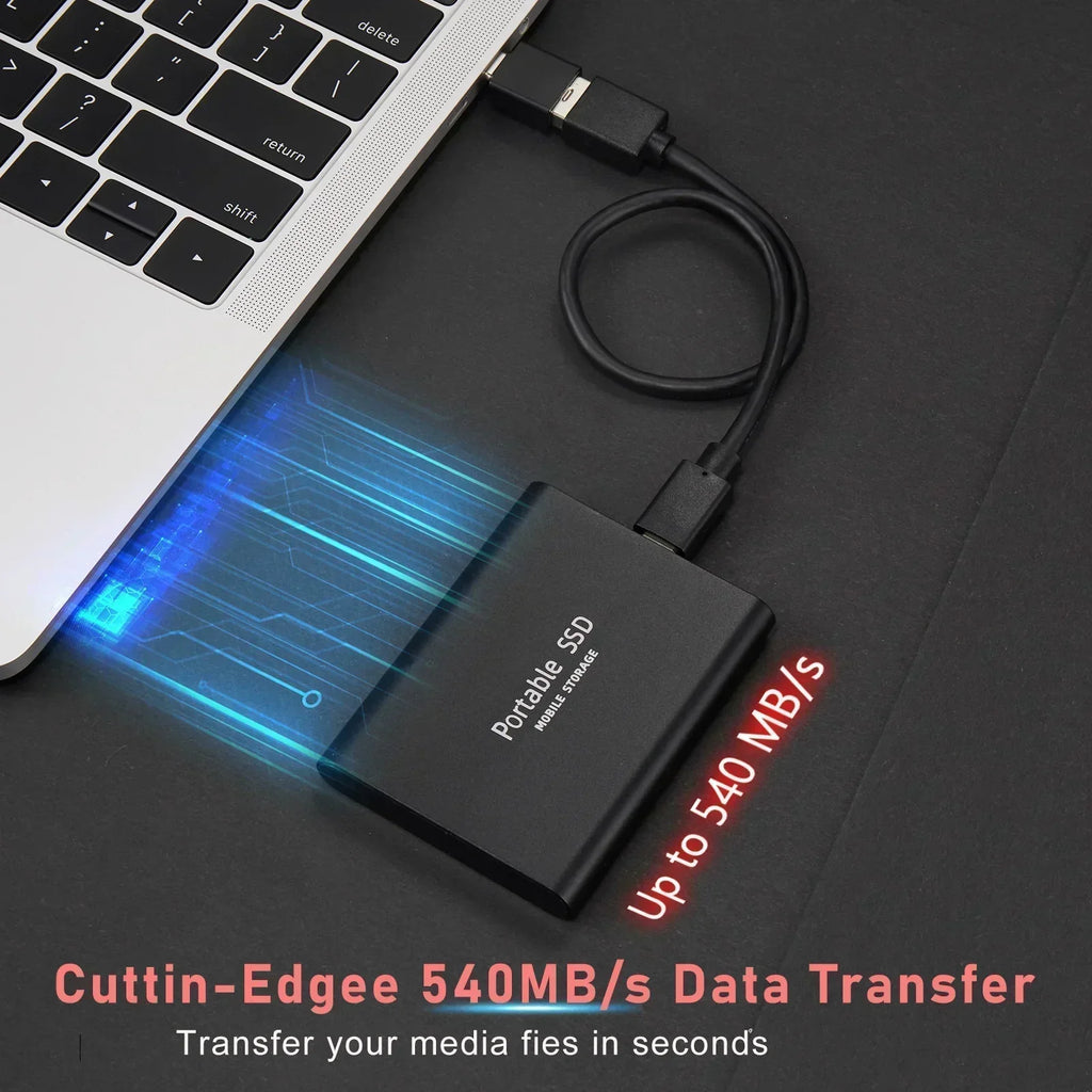 Avelena | Externe SSD 128GB | USB 3.1 & M.2 Type-C | Hochleistungs-Speicher