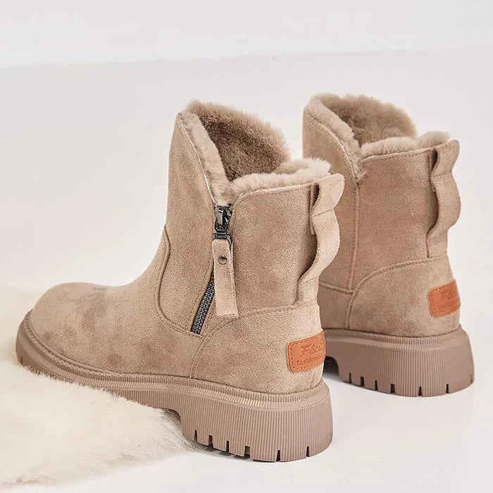 ShopNory | Damen Gefütterte Winter-Stiefeletten mit Reißverschluss