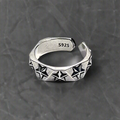 Sterling Silber Sterne Verstellbarer Ring | Shop Nory