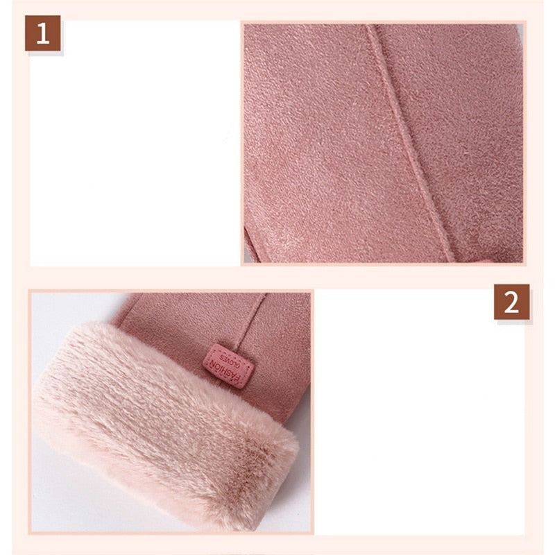 ShopNory - Schicke und Stilvolle Winter Furry Handschuhe für Frauen