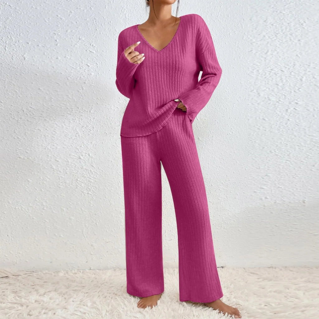 2-teiliges Lounge-Set Rippmuster