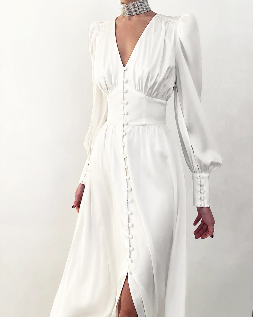 Elegante Satinkleider für Frühling und Sommer