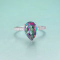 Regenbogenquarzring mit einem natürlichen Regenbogenquarzstein | Shop Nory