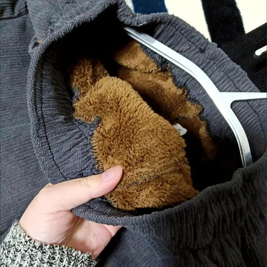 Winter Jogginghose - Warme Plüschfutter & Lässiges Design