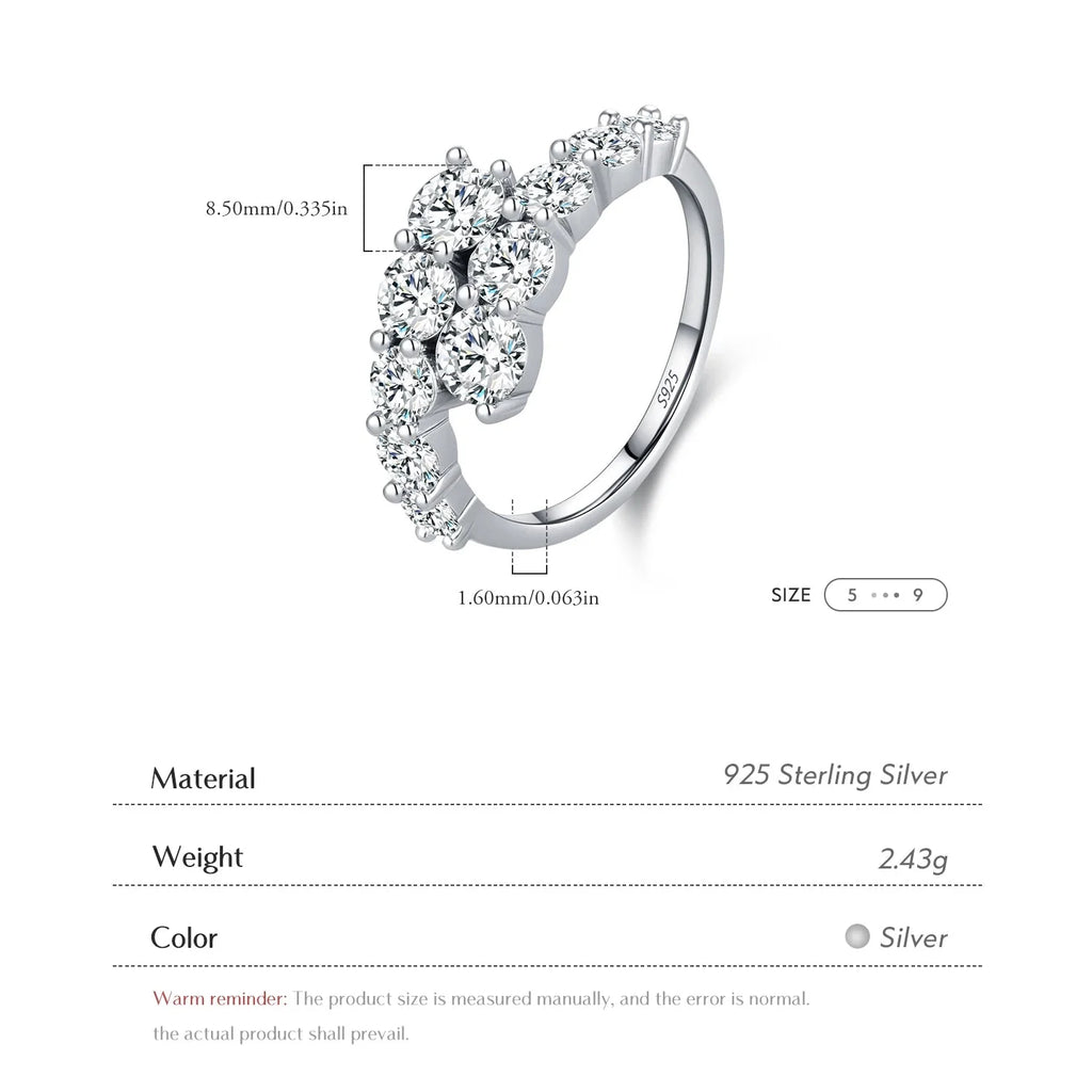 Ivictress Moissanit Luxus Ring - Erschwingliche Eleganz | Shop Nory