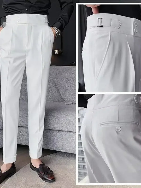 Chic Hochtaillierte Chinohose