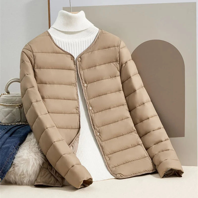 Slim Fit Leichte Daunenjacke