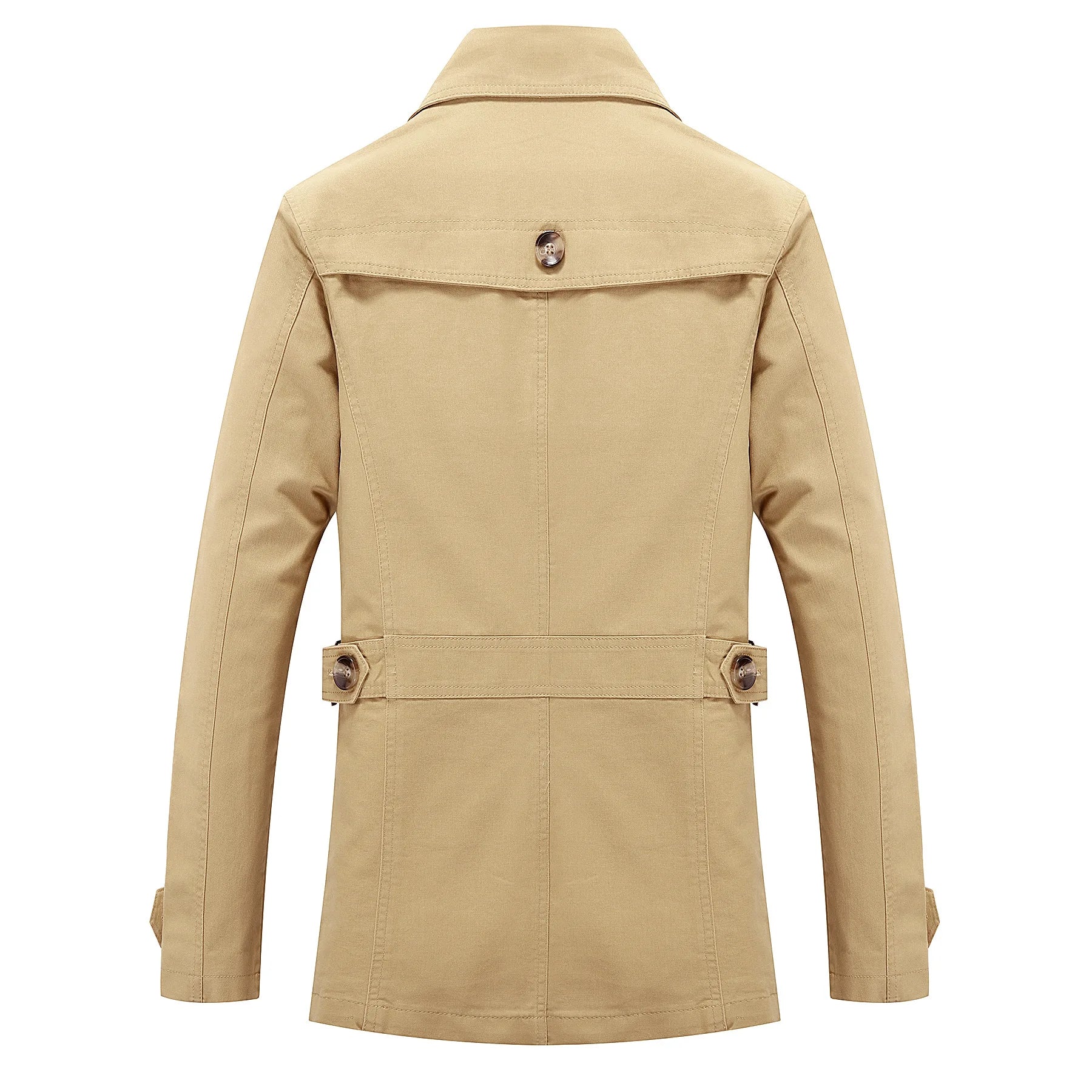 Stylischer langer Herbst-Trenchcoat für Herren