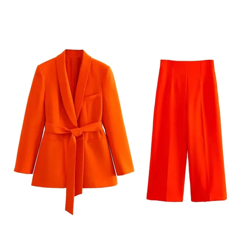 Stilvolle Blazer Set Für Damen - Blazer+Hose