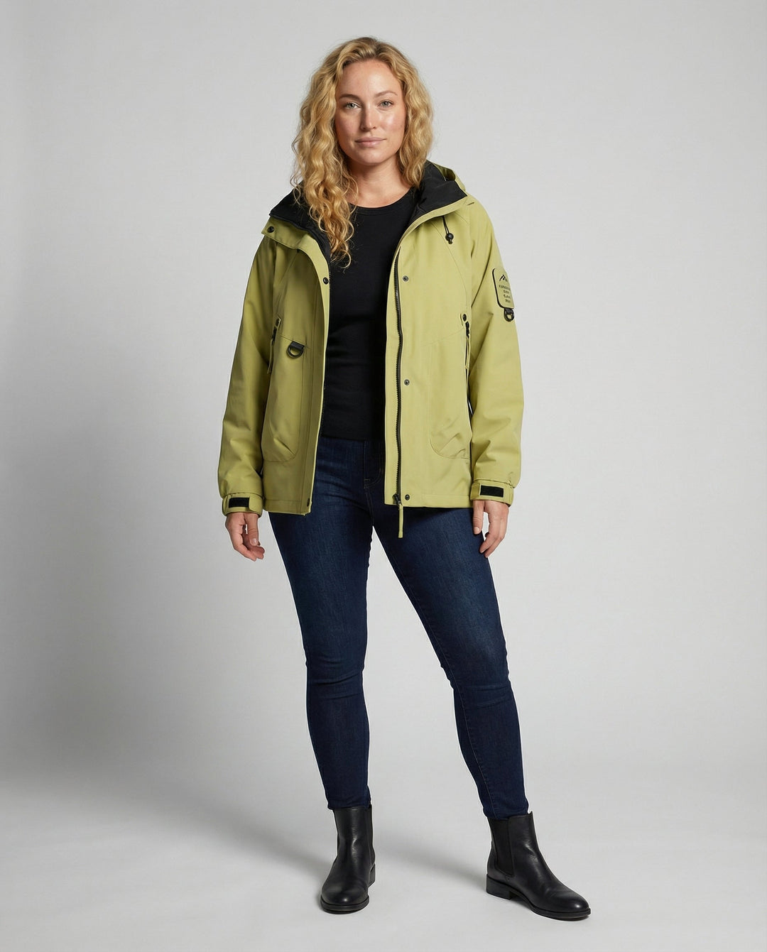 Kapuzen-Windbreaker Jacke