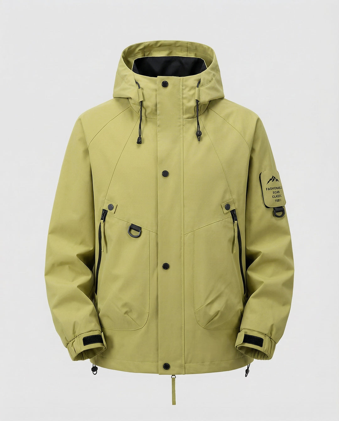 Kapuzen-Windbreaker Jacke
