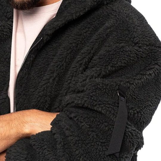Herren Kapuzen-Fleecejacke