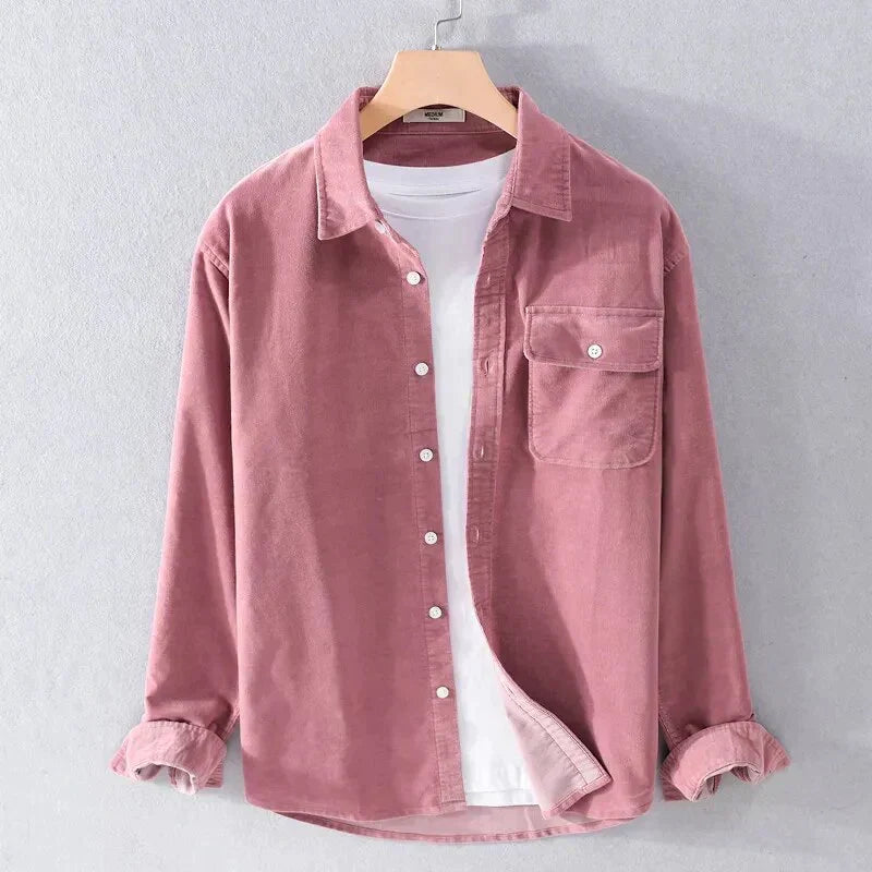 Langarm Overshirt Aus Weichem Denim