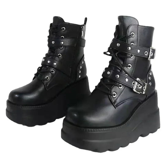 Mühelos Gothische Eleganz Stiefel