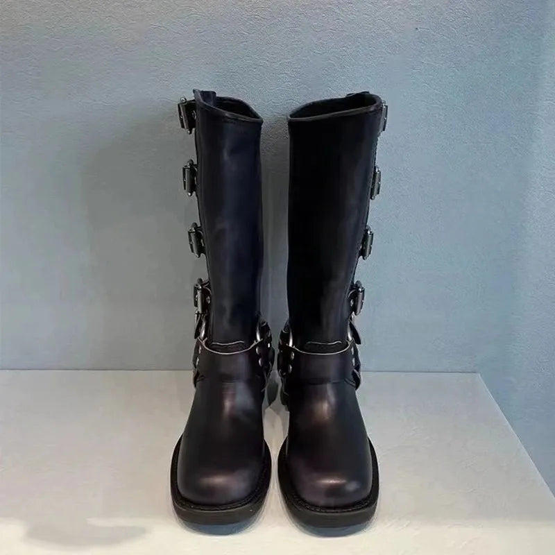 Weinlese Lederstiefel