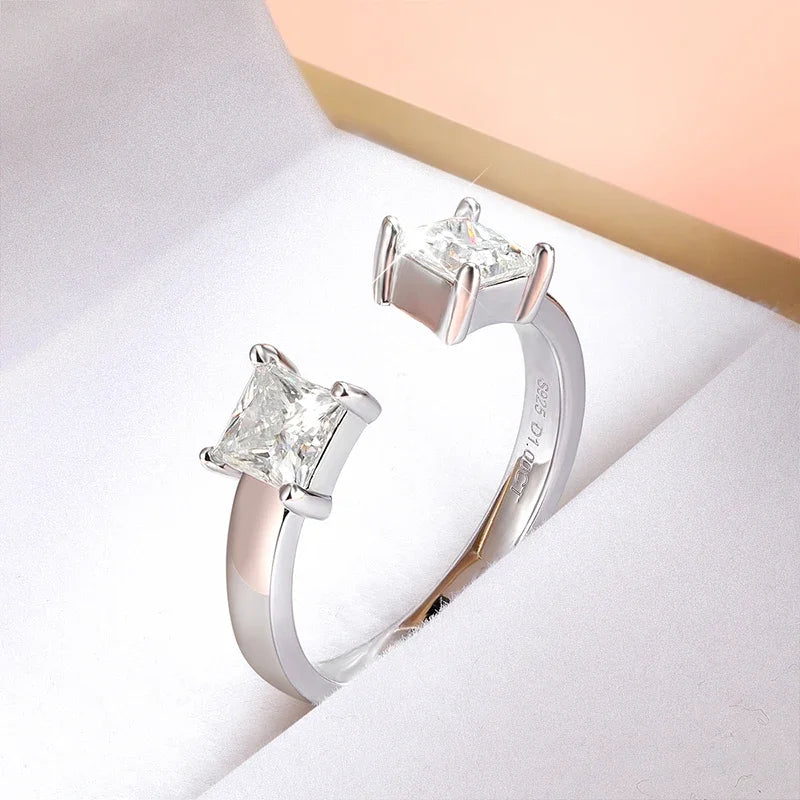 Ivictress Moissanit Luxus Ring - Ein schimmerndes Juwel der Eleganz | Shop Nory