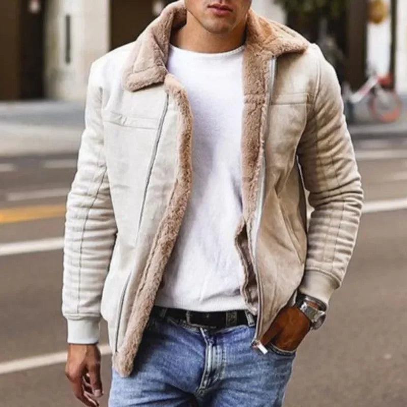 Stilet Pelzfutterjacke Polyester Warm und Bequem