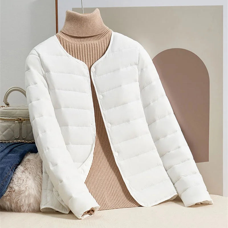 Slim Fit Leichte Daunenjacke