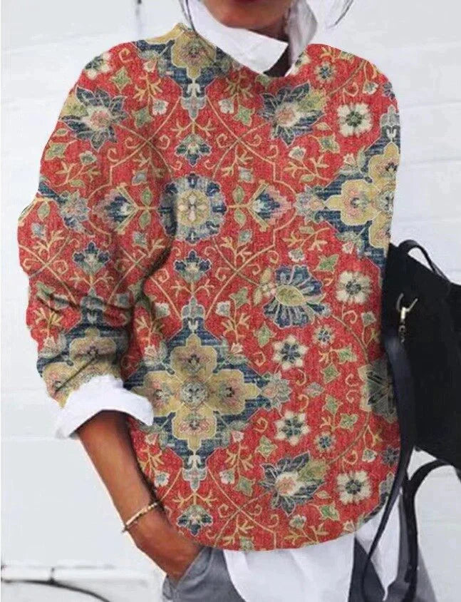 Eleganter Pullover mit Druck