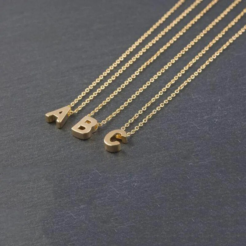 Anhänger Metallbuchstaben Initial Charms Halskette | Shop Nory