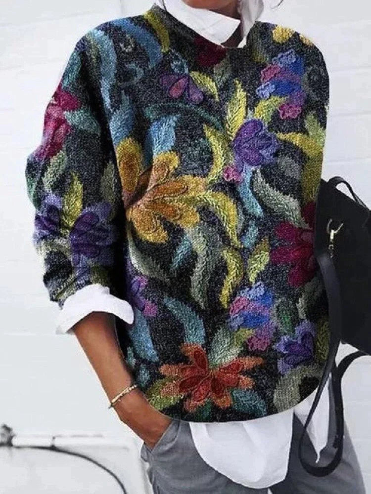 Eleganter Pullover mit Druck
