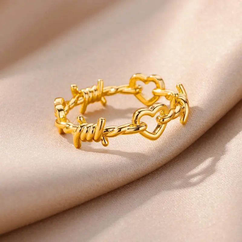 Edelstahl Herzring für Frauen Shop Nory