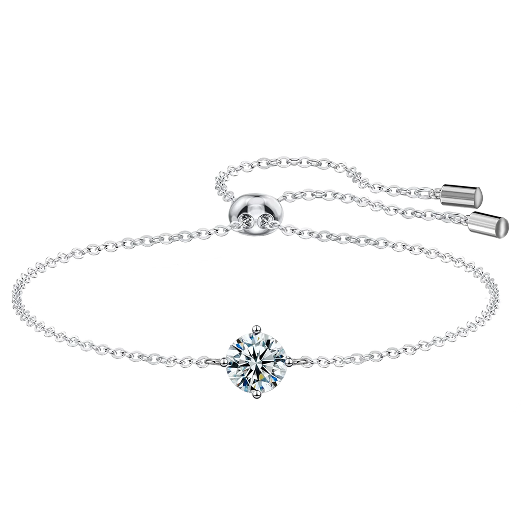 Exquisite 1 Karat Moissanit Armband in 925 Sterlingsilber | Shop Nory