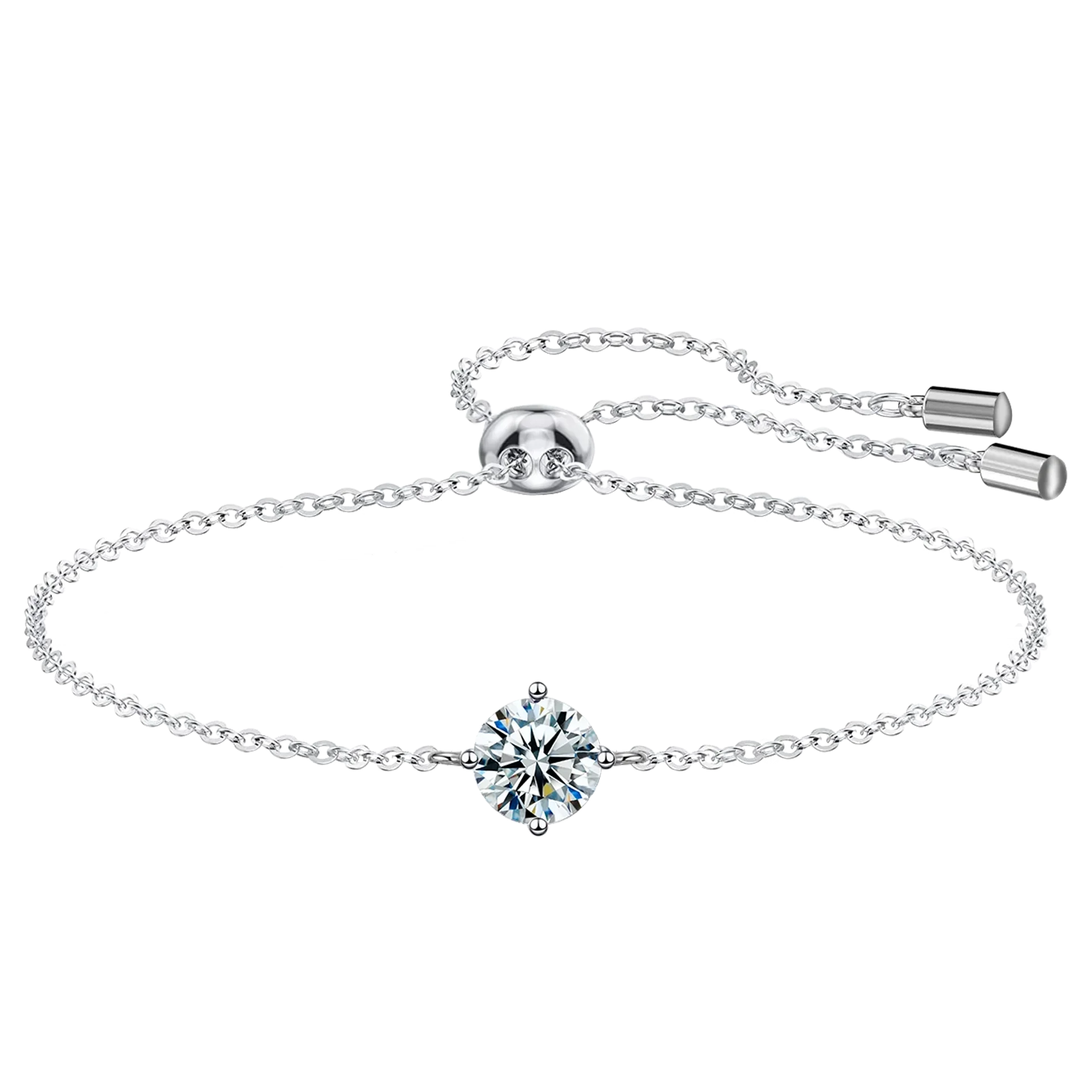 Exquisite 1 Karat Moissanit Armband in 925 Sterlingsilber | Shop Nory