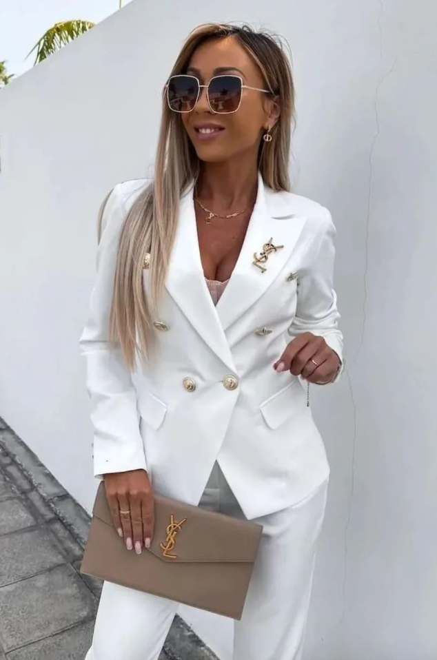 Damen Zweiteiler aus leichtem Polyester